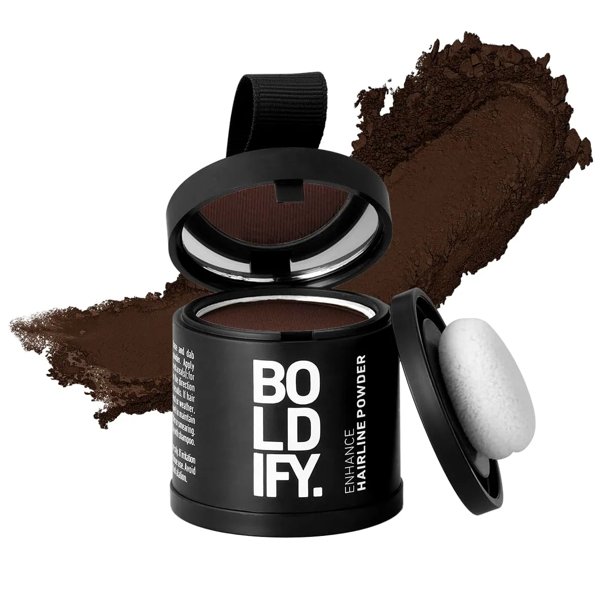 Hairline Powder - Root Touch up Hair Color for Gray Coverage - Bald Spot Concealing Hair Powder for Women & Men - 48-Hour Stain-Proof - Dark Brown