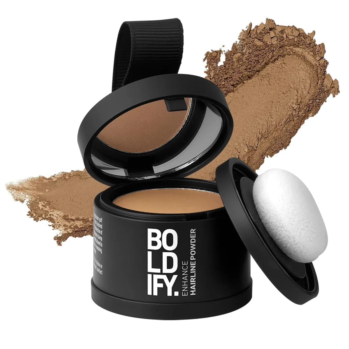 Hairline Powder - Root Touch up Hair Color for Gray Coverage - Bald Spot Concealing Hair Powder for Women & Men - 48-Hour Stain-Proof - Dark Brown