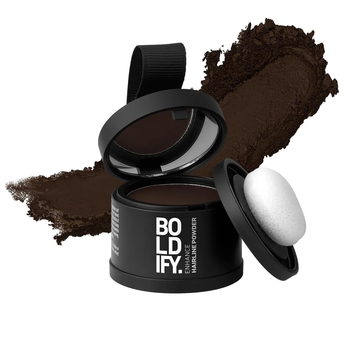 Hairline Powder - Root Touch up Hair Color for Gray Coverage - Bald Spot Concealing Hair Powder for Women & Men - 48-Hour Stain-Proof - Dark Brown