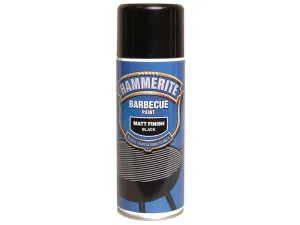 Hammerite Bbq Paint Aerosol Black Matt 400Ml