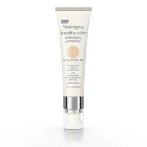 Healthy Skin Anti-Aging Perfector Tinted Facial Moisturizer and Retinol Treatment with Broad Spectrum SPF 20 Sunscreen with Titanium Dioxide, 10 Ivory to Fair, 1 Fl. Oz