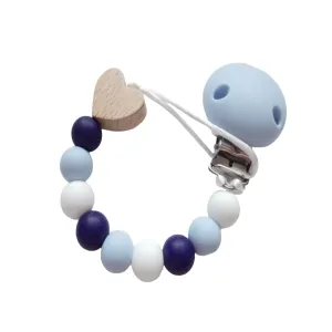 Heart Dummy clip - Blue, White & Navy
