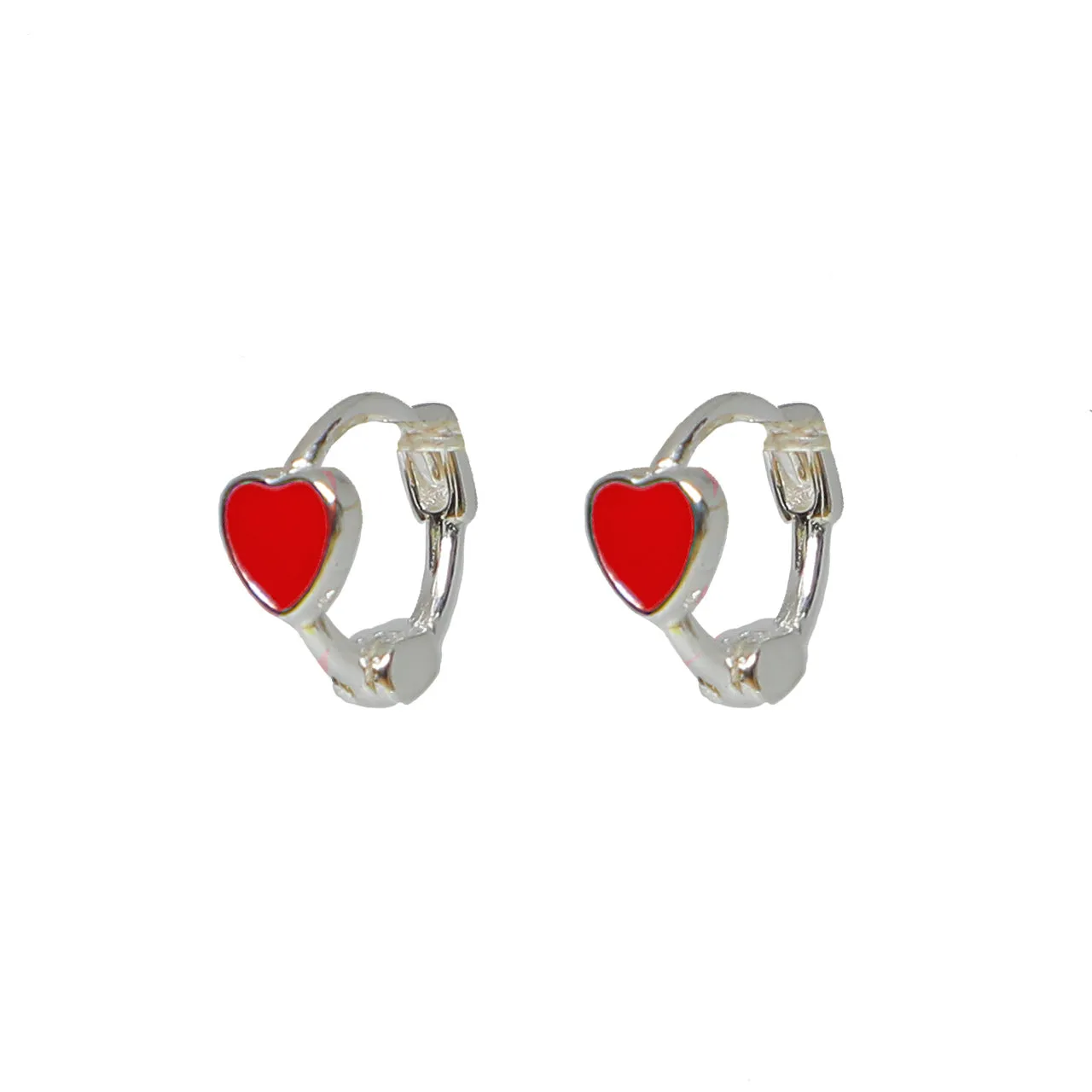 Heart Huggie Earrings