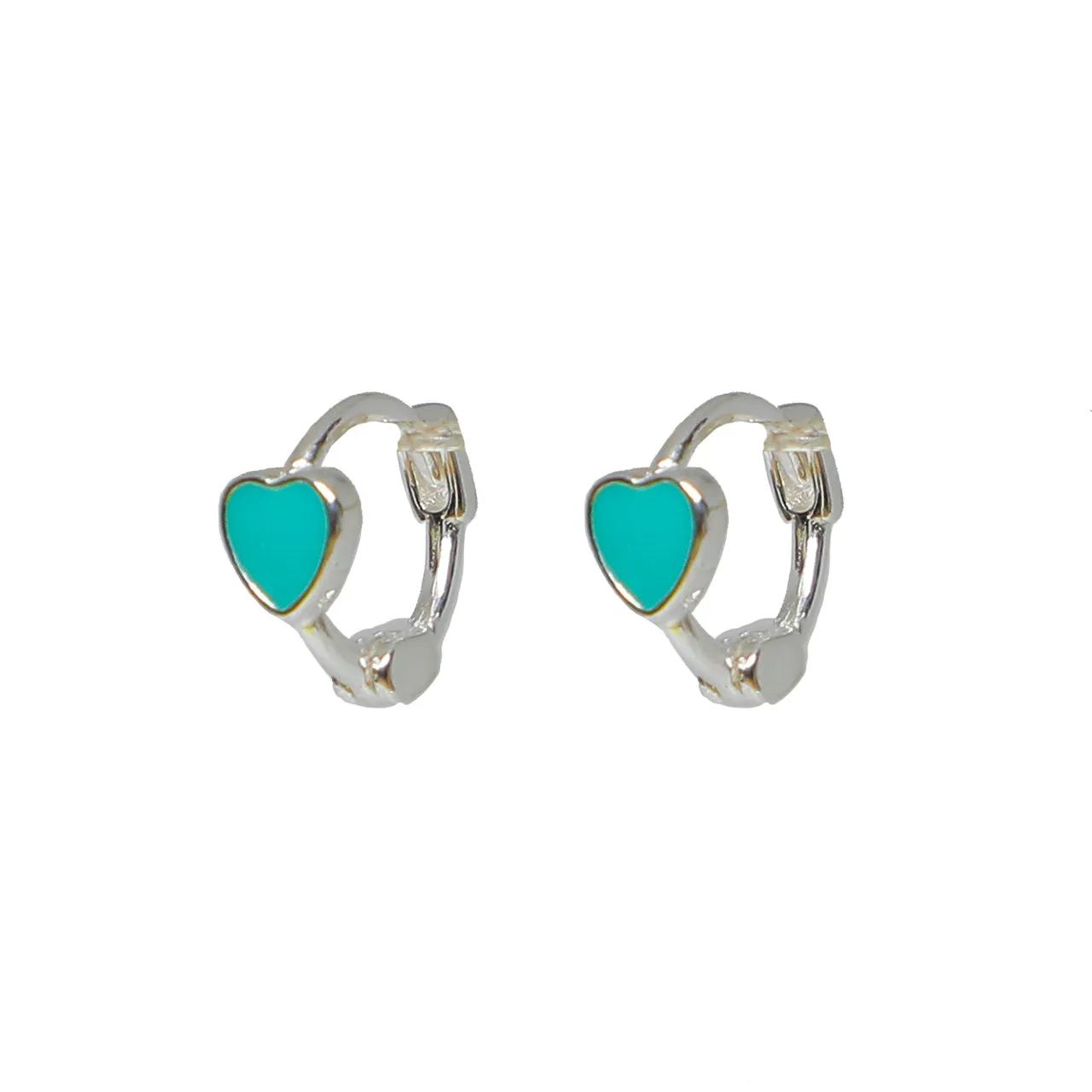 Heart Huggie Earrings
