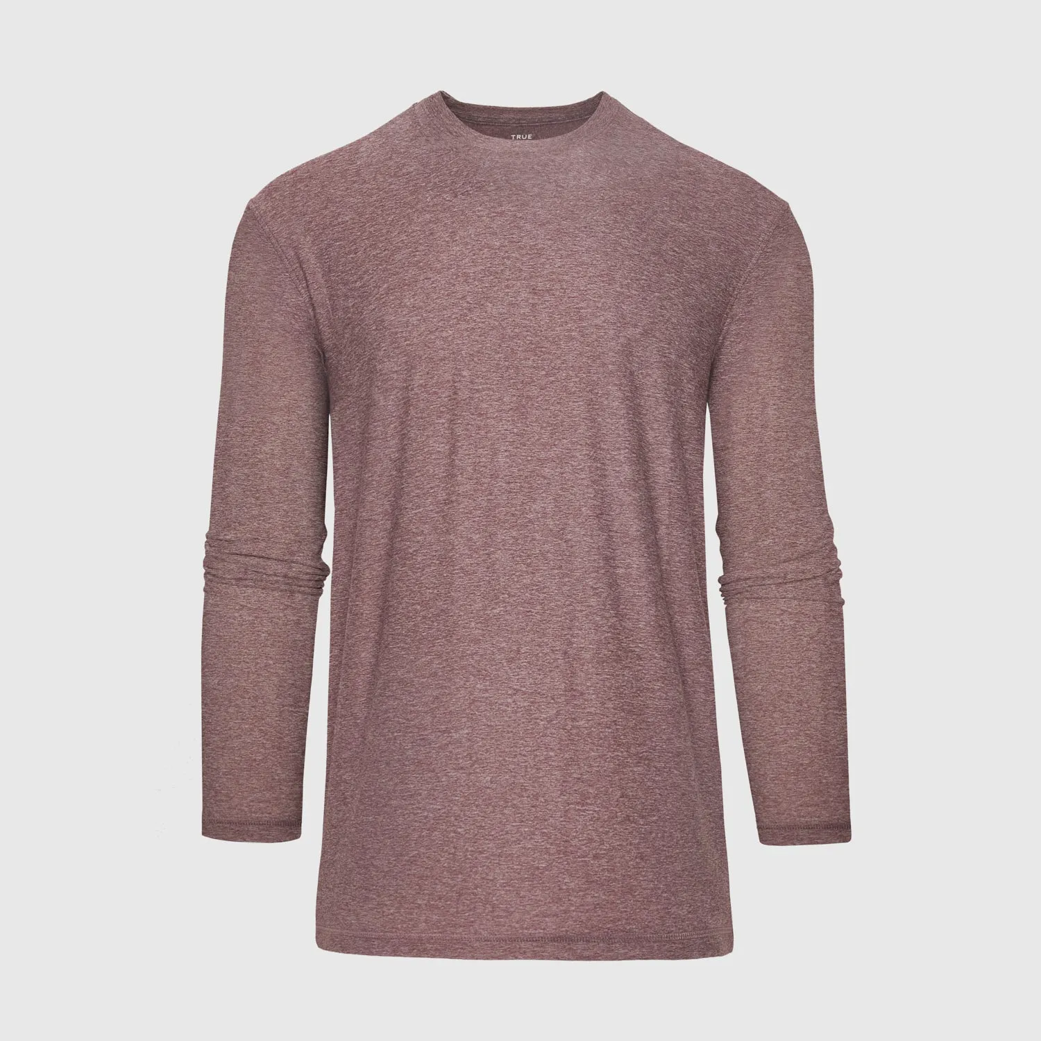 Heather Burgundy Active Long Sleeve Crew T-Shirt