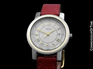 Hermes Carrick Ladies Watch - Stainless Steel & 18K Gold