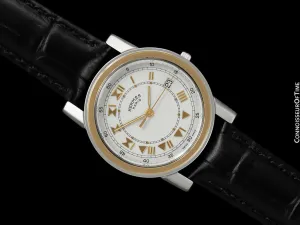Hermes Carrick Mens Full Size Watch - Stainless Steel & 18K Gold