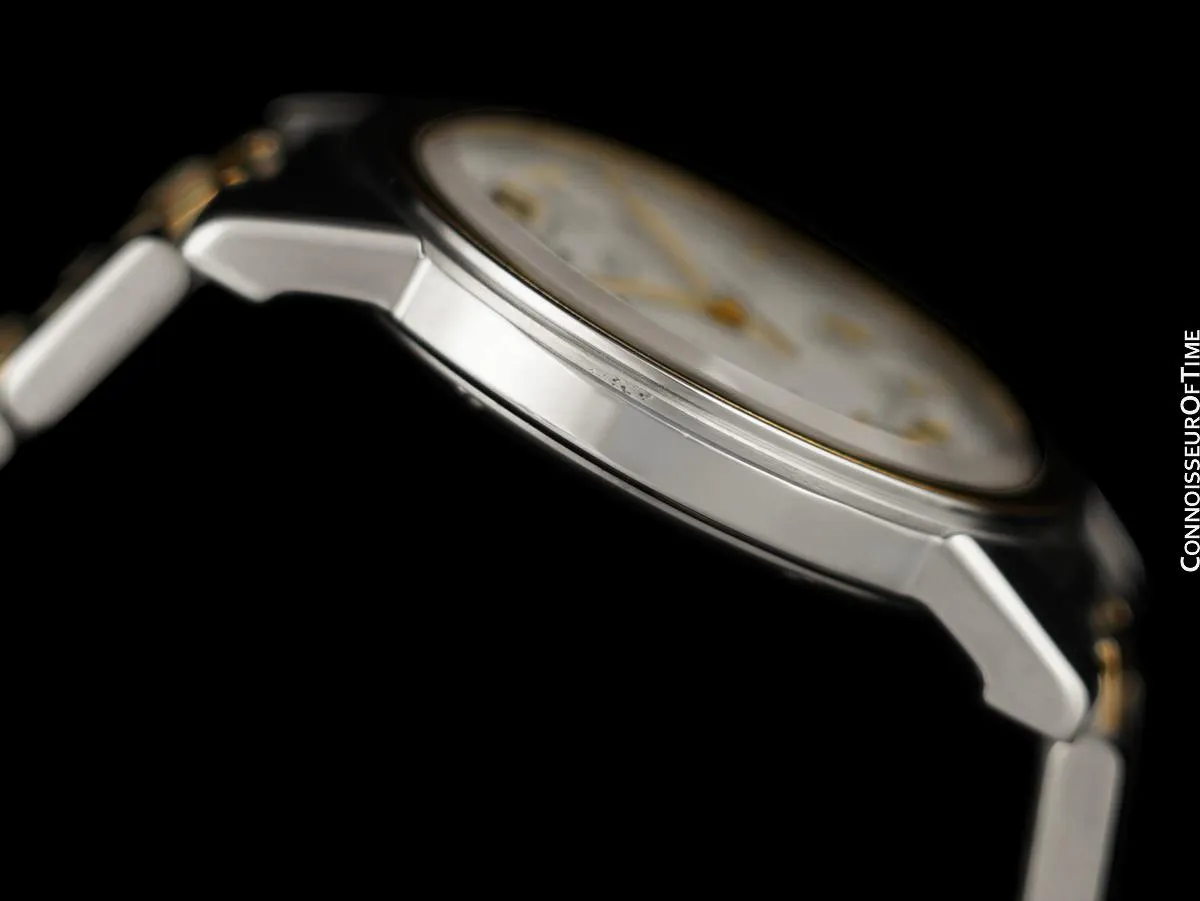 Hermes Carrick Mens Full Size Watch with Bracelet - Stainless Steel & 18K Gold