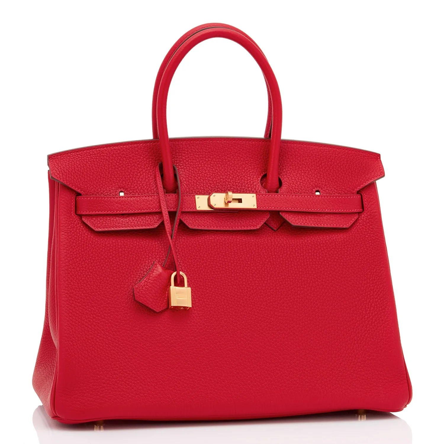 Hermes HSS Rouge Casaque and Rose Extreme 35cm Birkin Special Order Horseshoe Stamp