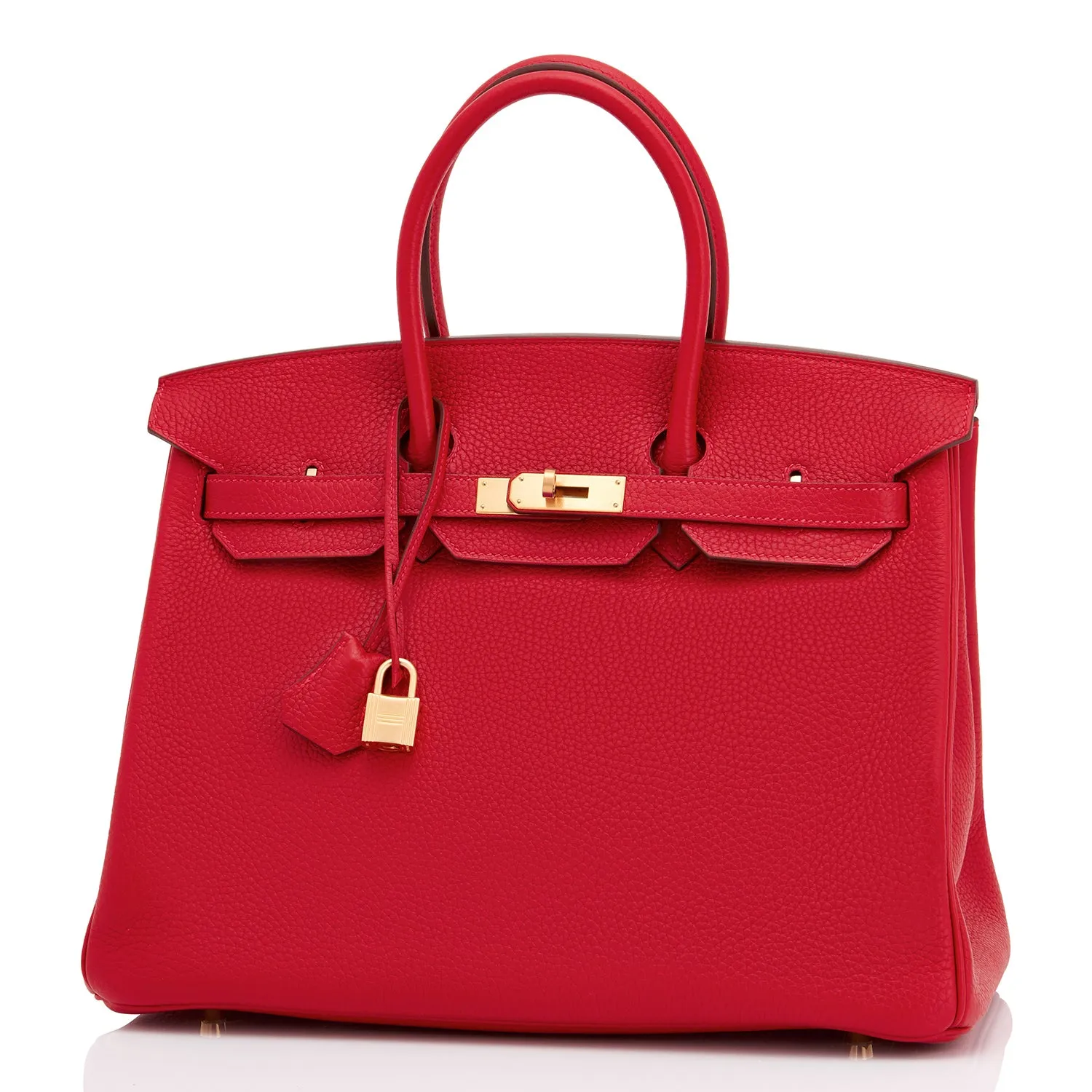 Hermes HSS Rouge Casaque and Rose Extreme 35cm Birkin Special Order Horseshoe Stamp
