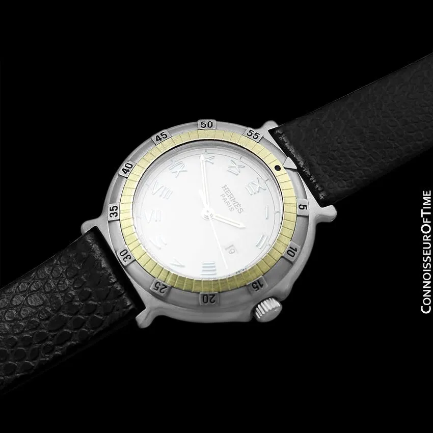 Hermes Ladies Captain Nemo Quartz Watch - Stainless Steel & 18K Gold