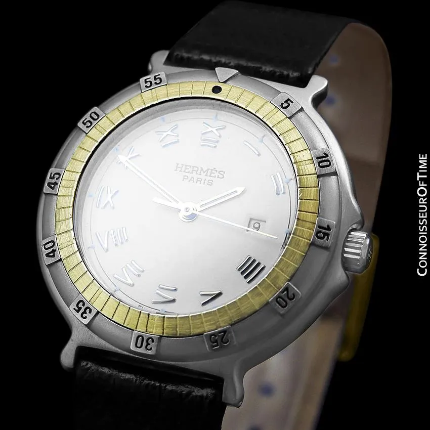 Hermes Ladies Captain Nemo Quartz Watch - Stainless Steel & 18K Gold