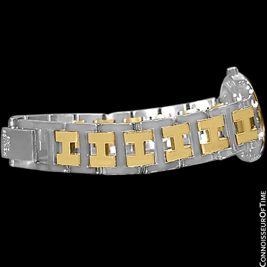 Hermes Ladies Clipper 2-Tone Quartz Watch - Stainless Steel & 18K Gold Plated