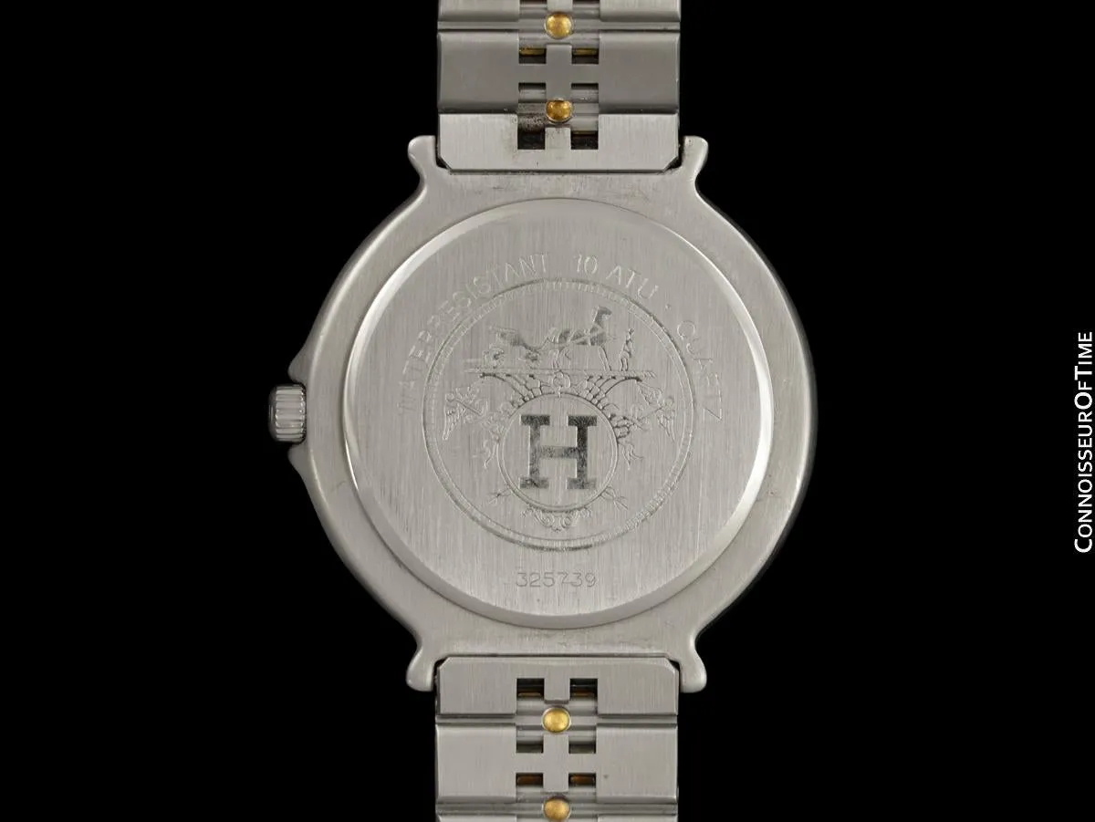 Hermes Mens Full Size Captain Nemo Quartz Divers Watch - Stainless Steel & 18K Gold Plated