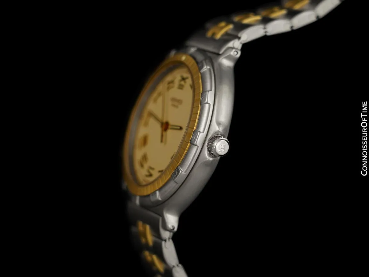 Hermes Mens Full Size Captain Nemo Quartz Divers Watch - Stainless Steel & 18K Gold Plated