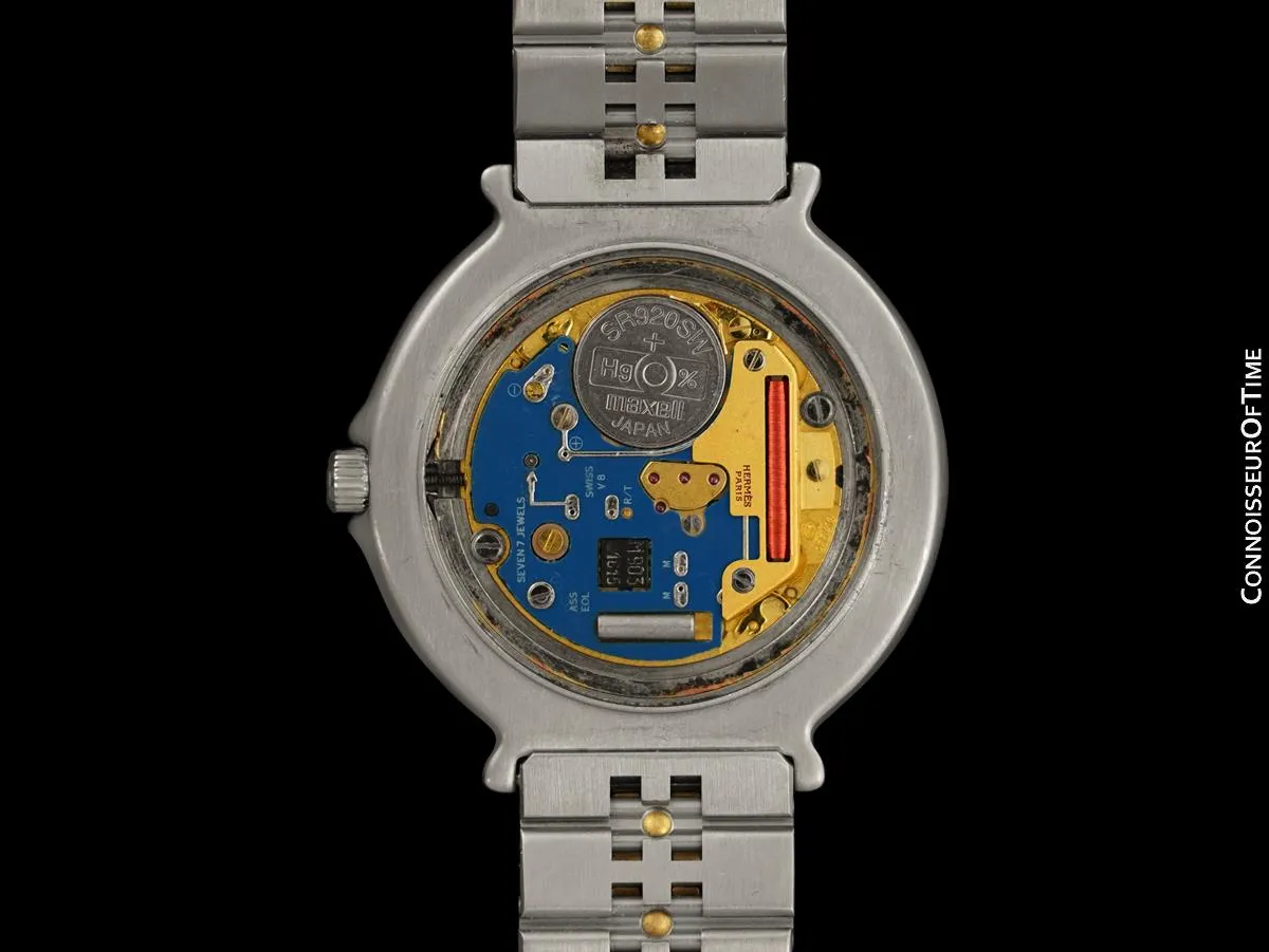 Hermes Mens Full Size Captain Nemo Quartz Divers Watch - Stainless Steel & 18K Gold Plated