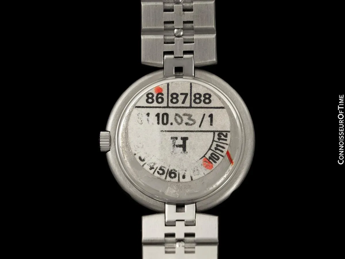 Hermes Profile Ladies Stainless Steel Watch with Bracelet - New Old Stock with Tag & Sticker