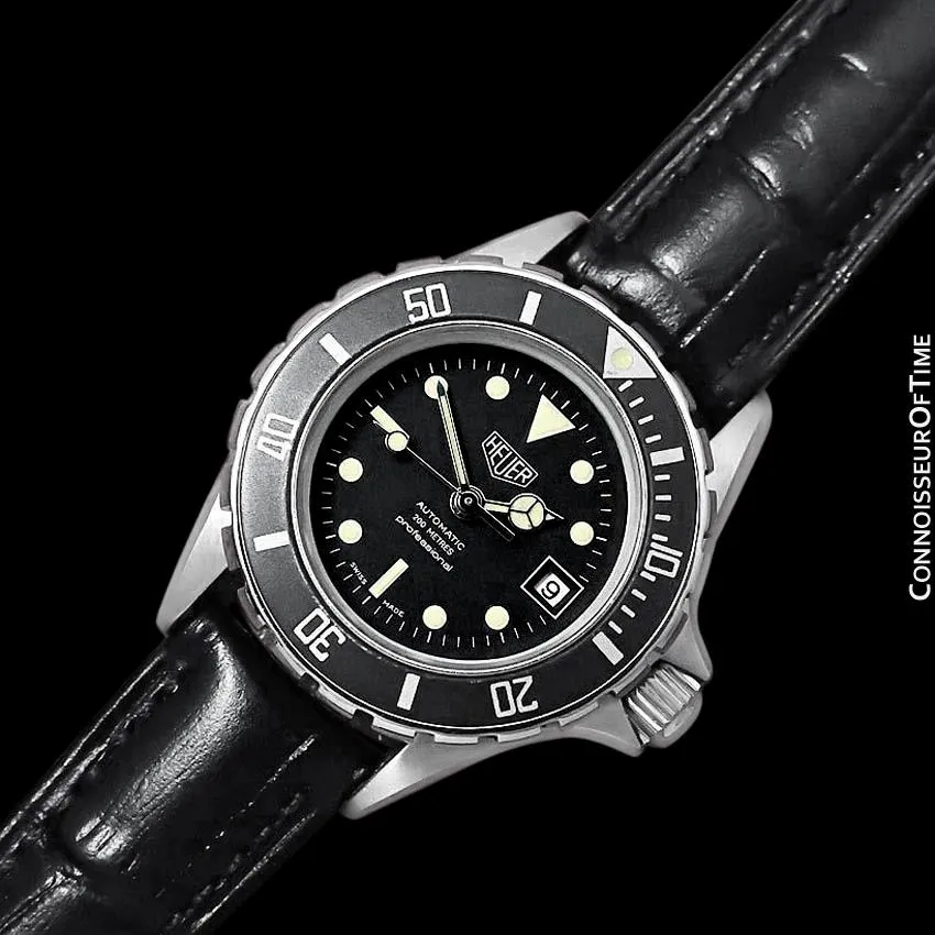 Heuer (Tag Heuer) Vintage Ladies "Bo Derek" Submariner Automatic Divers Watch - Stainless Steel