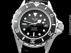 Heuer (Tag Heuer) Vintage Ladies "Bo Derek" Submariner Automatic Divers Watch - Stainless Steel