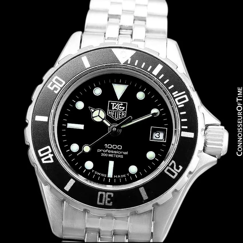 Heuer (Tag Heuer) Vintage Ladies "Bo Derek" Submariner Divers Watch with Bracelet - Stainless Steel