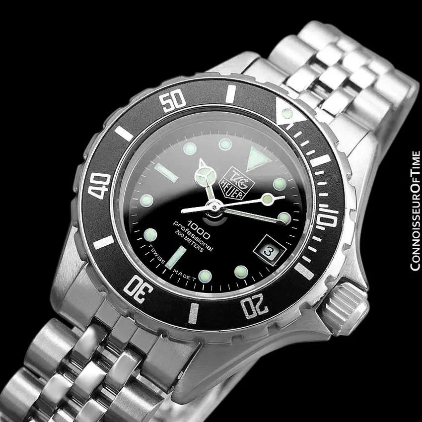 Heuer (Tag Heuer) Vintage Ladies "Bo Derek" Submariner Divers Watch with Bracelet - Stainless Steel