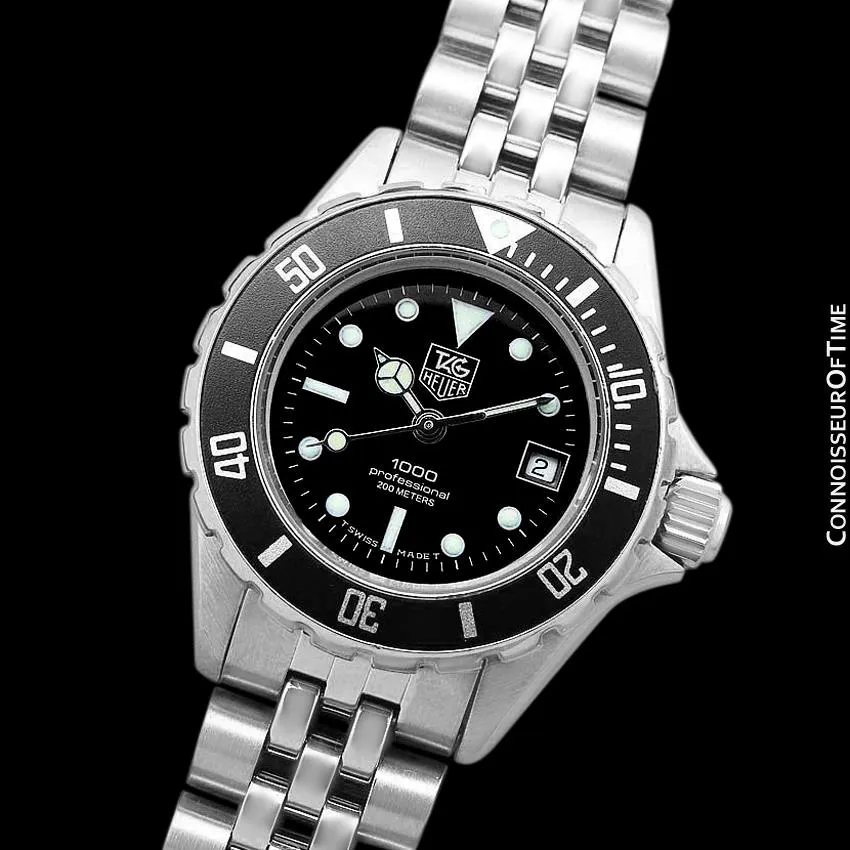 Heuer (Tag Heuer) Vintage Ladies "Bo Derek" Submariner Divers Watch with Bracelet - Stainless Steel
