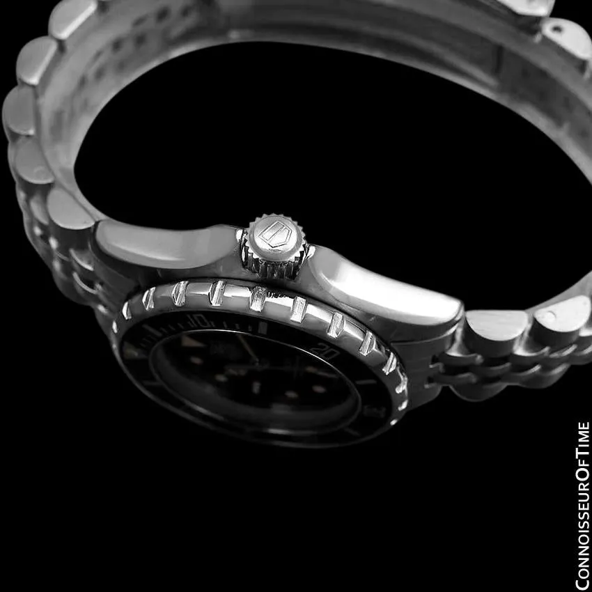 Heuer (Tag Heuer) Vintage Ladies "Bo Derek" Submariner Divers Watch with Bracelet - Stainless Steel