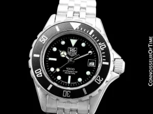 Heuer (Tag Heuer) Vintage Ladies "Bo Derek" Submariner Divers Watch with Bracelet - Stainless Steel