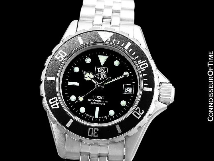 Heuer (Tag Heuer) Vintage Ladies "Bo Derek" Submariner Divers Watch with Bracelet - Stainless Steel