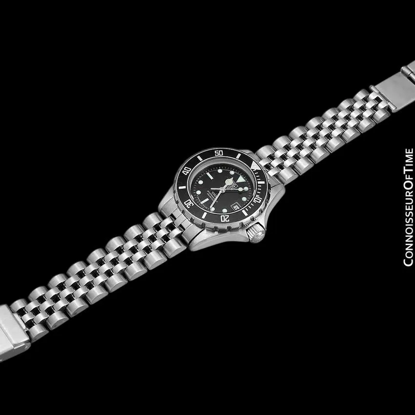 Heuer (Tag Heuer) Vintage Ladies "Bo Derek" Submariner Divers Watch with Bracelet - Stainless Steel