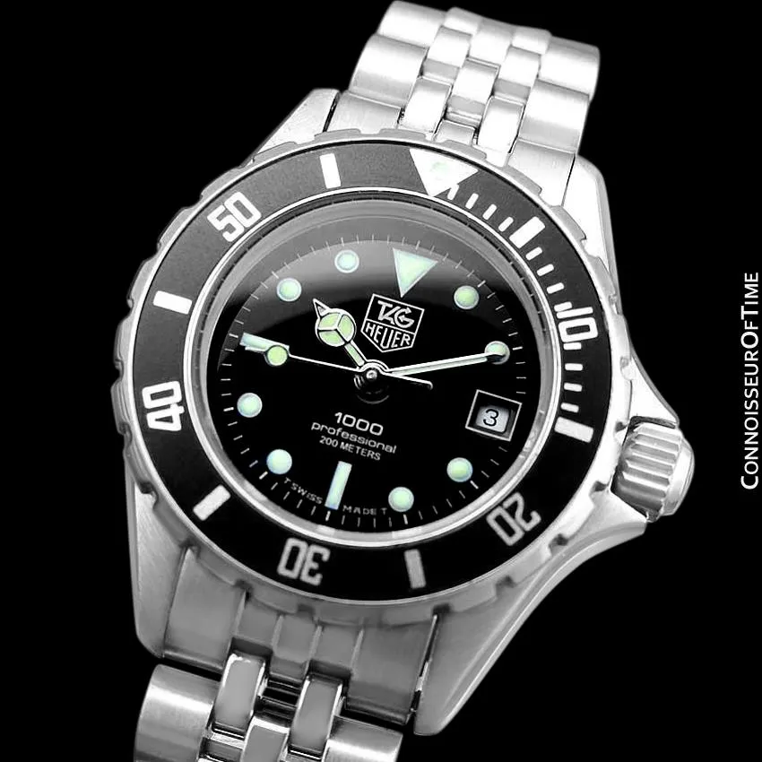 Heuer (Tag Heuer) Vintage Ladies "Bo Derek" Submariner Divers Watch with Bracelet - Stainless Steel