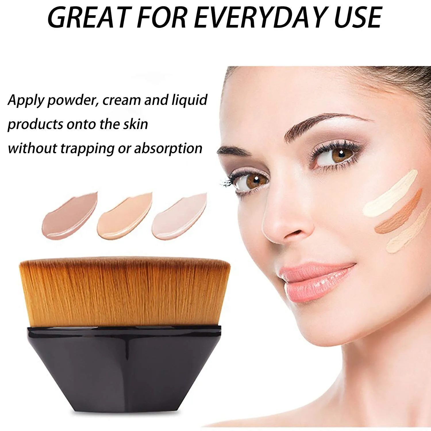 High-density seamless foundation brush
