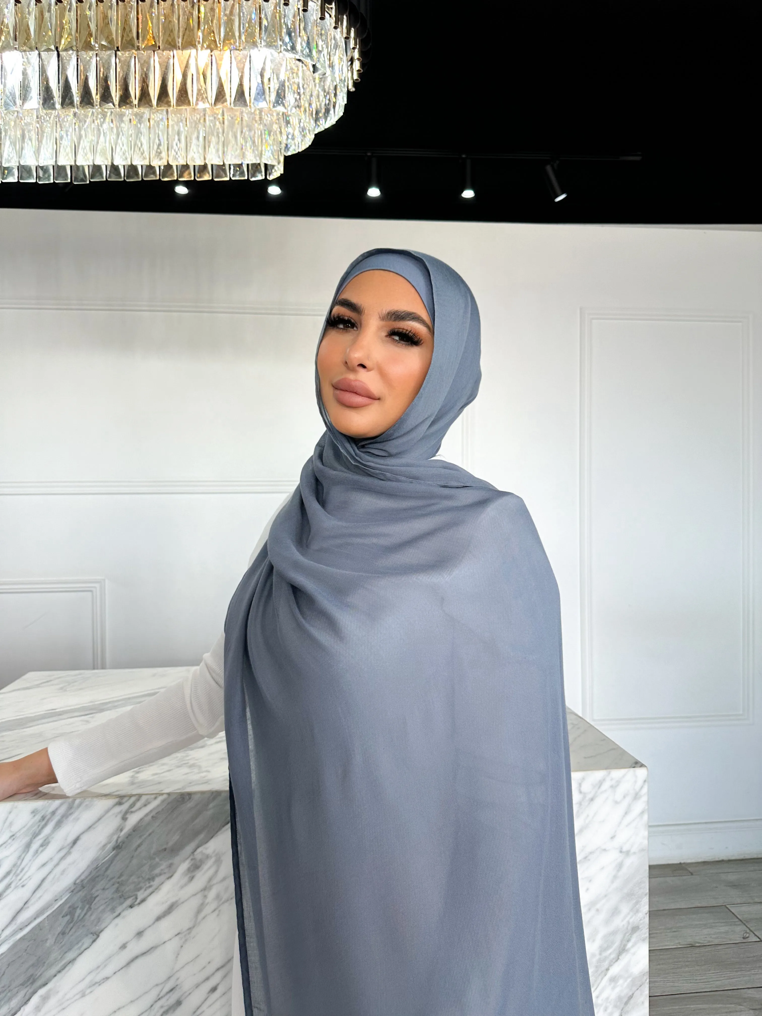 Hijab Set - French Blue
