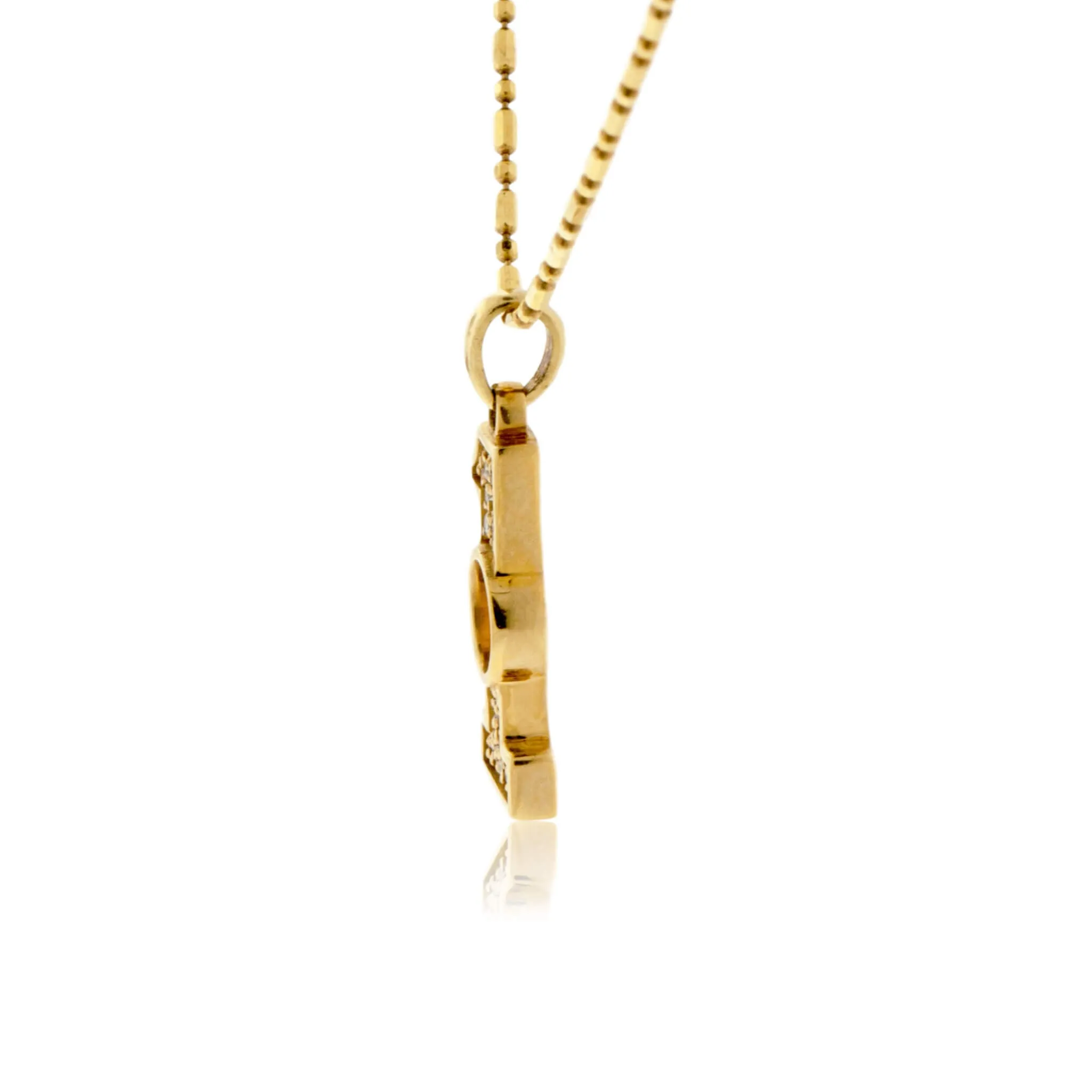 Hole in One Diamond Golf Necklace