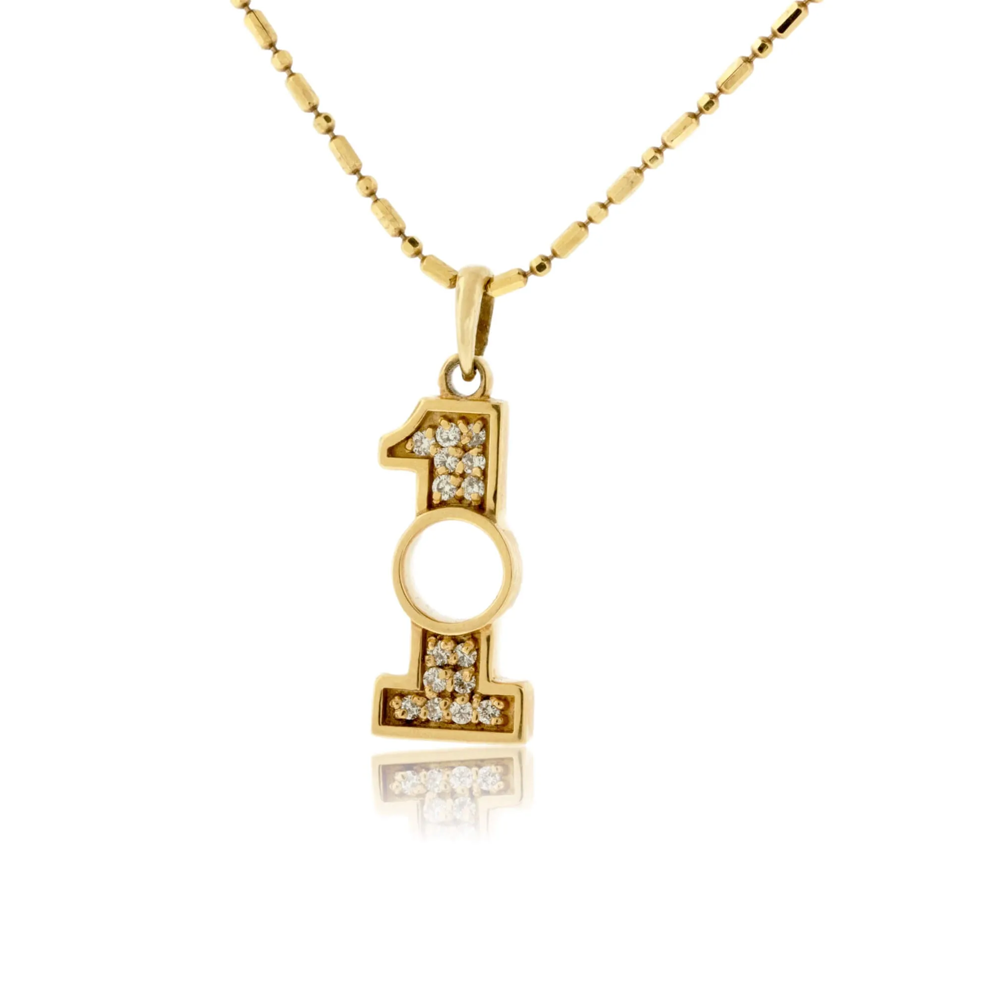 Hole in One Diamond Golf Necklace