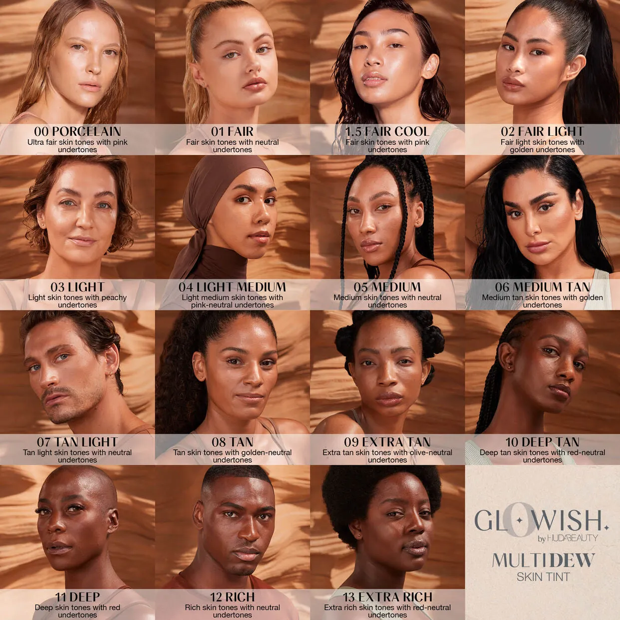 Huda Beauty GloWish Multidew Vegan Skin Tint Foundation 03