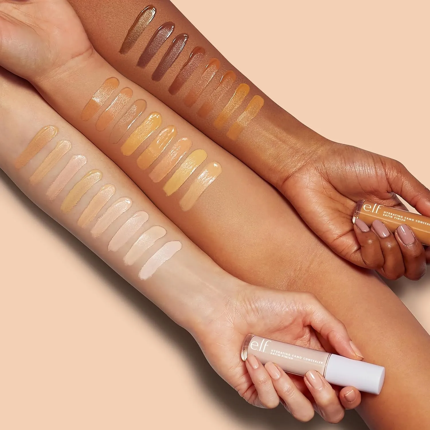 Hydrating Camo Concealer, Lightweight, Full Coverage, Long Lasting, Conceals, Corrects, Covers, Hydrates, Highlights, Light Ivory, Satin Finish, 25 Shades, All-Day Wear, 0.20 Fl Oz