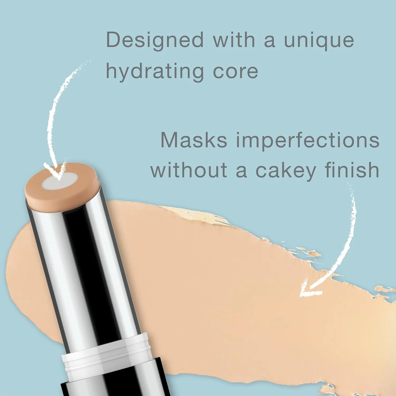 Hydro Boost Hydrating Concealer Stick for Dry Skin, Oil-Free, Lightweight, Non-Greasy and Non-Comedogenic Cover-Up Makeup with Hyaluronic Acid, 10/Fair, 0.12 Oz