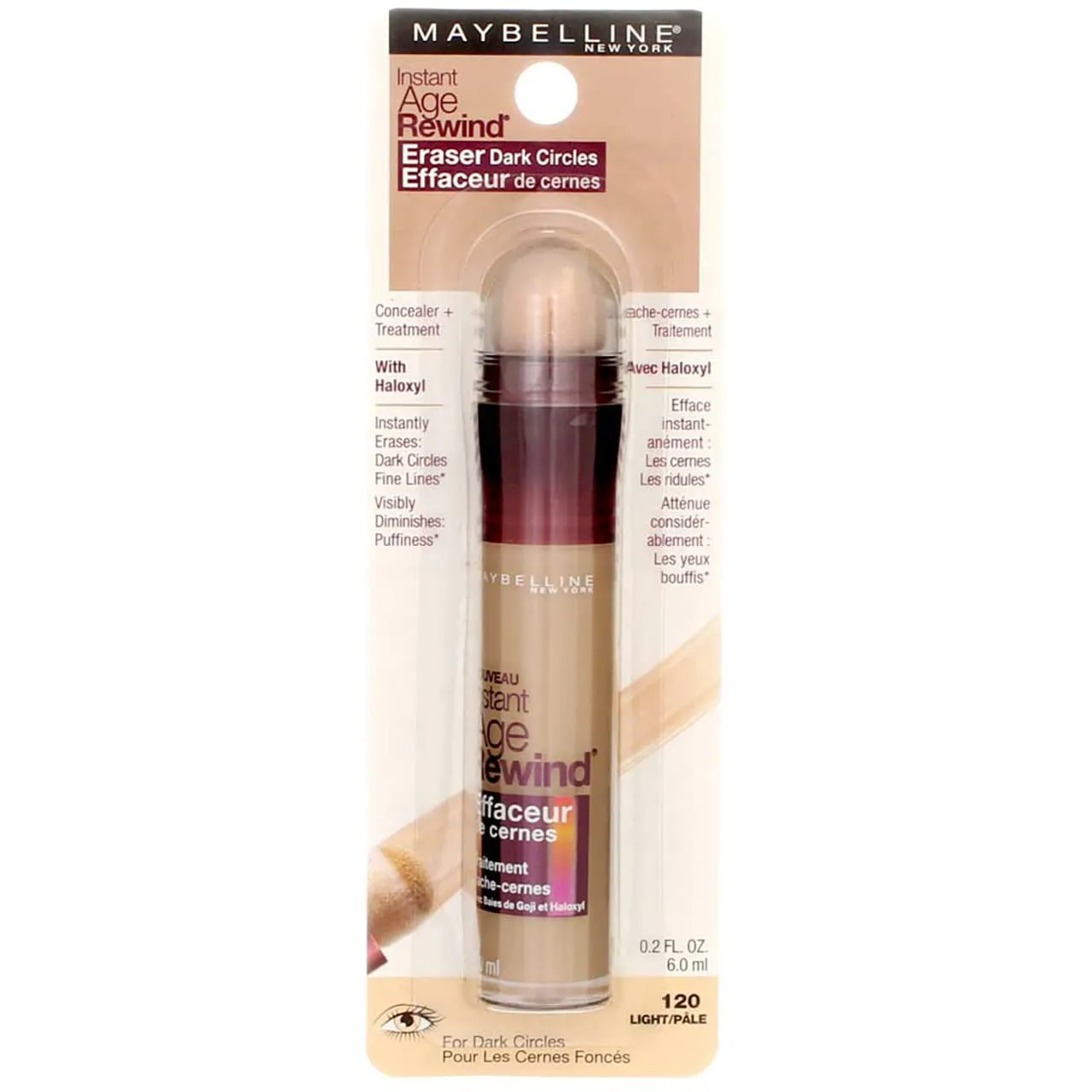 Instant Age Rewind Eraser Dark Circles Treatment Multi-Use Concealer, 110, 1 Count (Packaging May Vary)