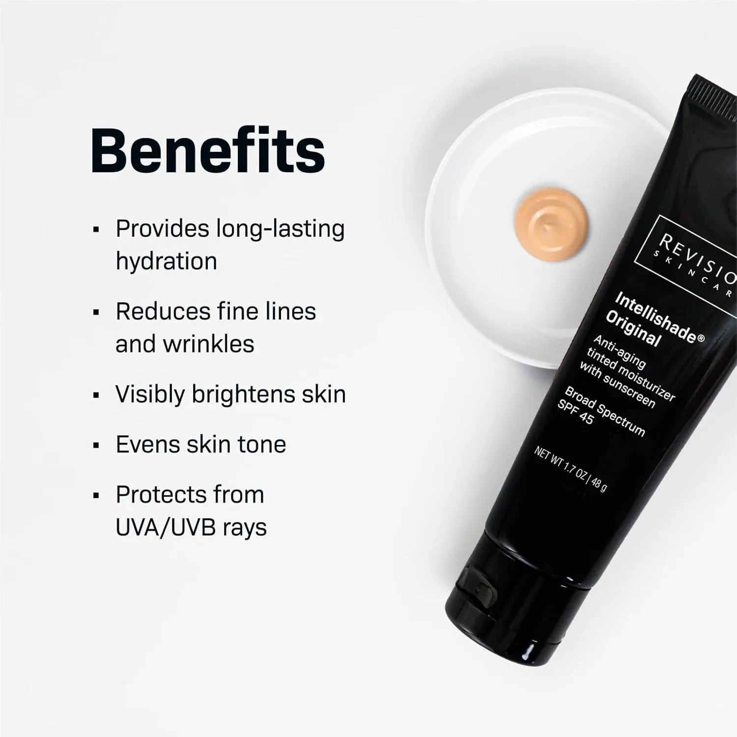 Intellishade® Original, anti Aging Tinted Daily Moisturizer with SPF, anti Wrinkle with Peptides and Vitamin C, 1.7 Oz