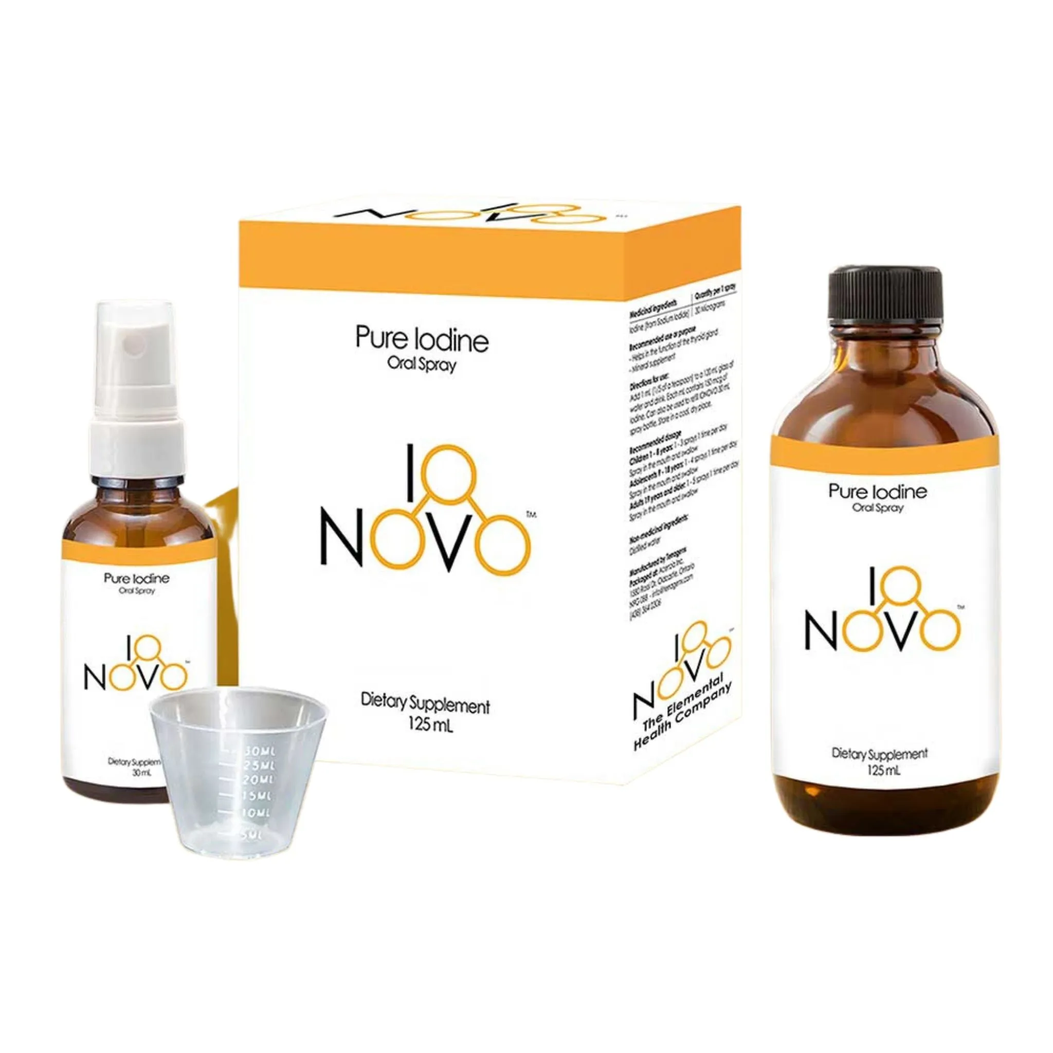IoNovo Pure Iodine Oral Spray Kit 125ml