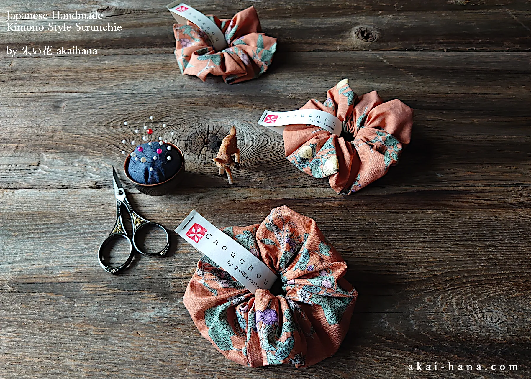 Japanese Handmade Scrunchies, Fruits, scjf0106