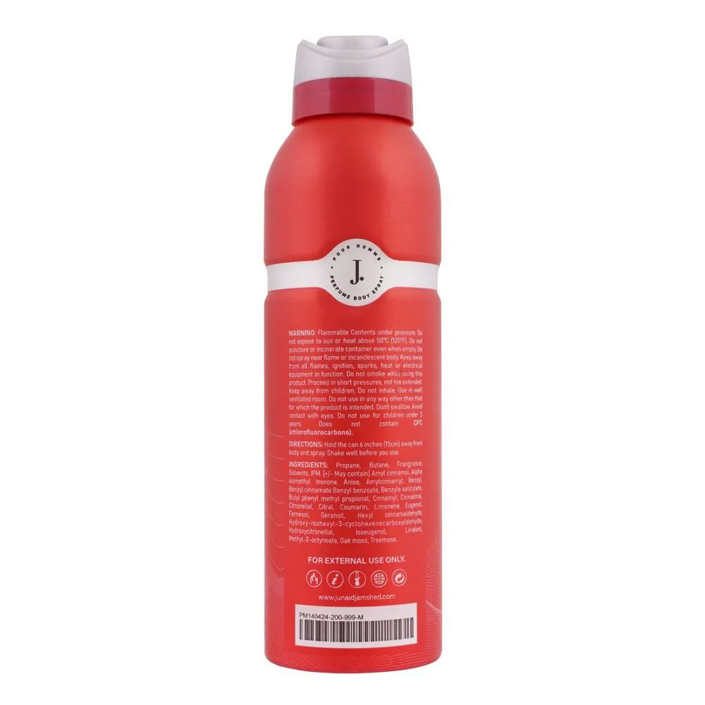 Junaid Jamshed Burn Perfume Body Spray, 200ml