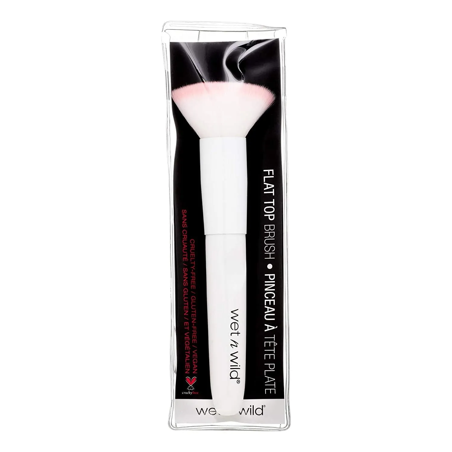 Kabuki Brush, Flat Top for All Formulas, Densely-Packed Synthetic Bristles, Ergonomic Handle for Comfortable Control