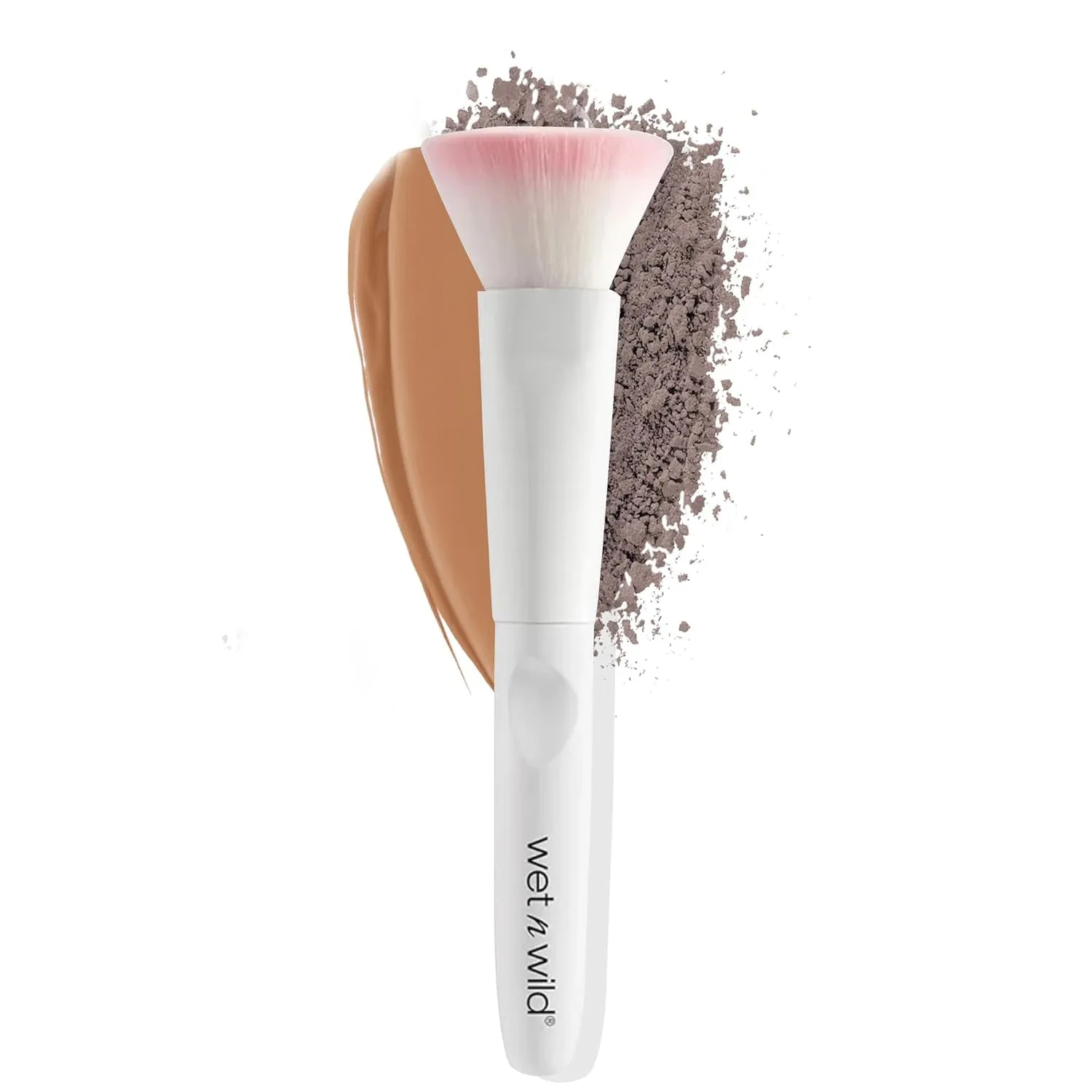 Kabuki Brush, Flat Top for All Formulas, Densely-Packed Synthetic Bristles, Ergonomic Handle for Comfortable Control
