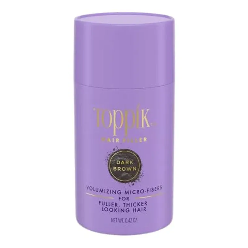 Keratin Hair Fiber Powder 12G - Hair Thickener for Women, Camoflauge Roots, Fills Hairline Gaps for Fuller Hair - Medium Brown