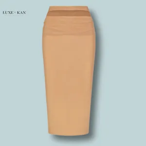 KHY Mesh Stretch Cutout Skirt