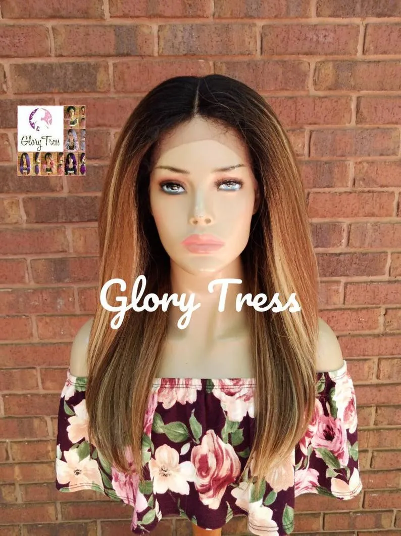 Kinky Straight Lace Front Wig - Natural Yaki Straight Wig - Glory Tress - Blow Out