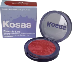 Kosas Blush Is Life Baked Dimensional   Brightening Blush Thrill Vibrant Orange 4.5g