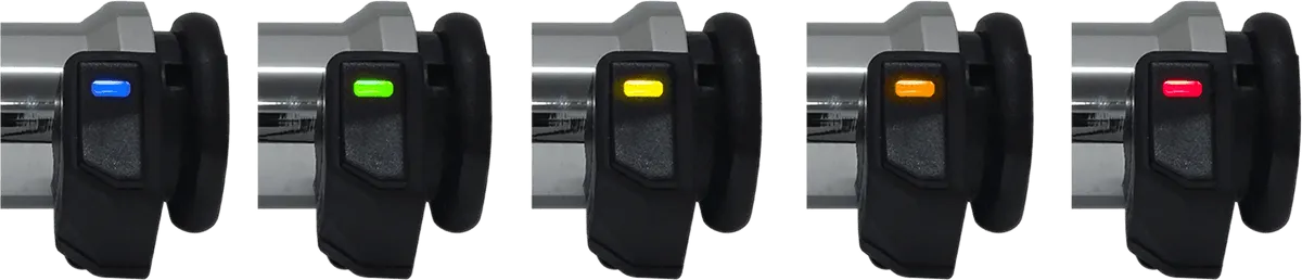 KOSO AX068M00 KOSO Titan-X Heated Grips Chrome Electric Throttle